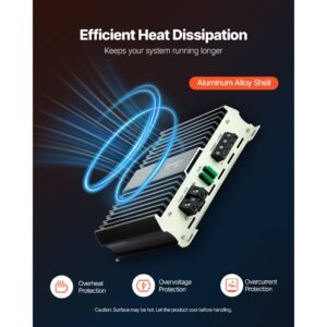 monoblock car amplifier, 800w rms max, 1/2/4 ohm stable, 1 channel class d car audio amplifier with remote subwoofer level control, low pass filter, bass boost & phase shift, volume controller