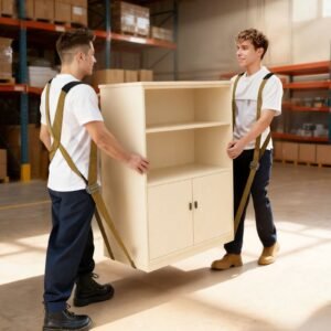 moving straps, 2 person lifting and moving system with 2 harness straps, 2 load bearing straps & 1 handheld strap, adjustable lifting shoulder straps move furniture appliances mattresses