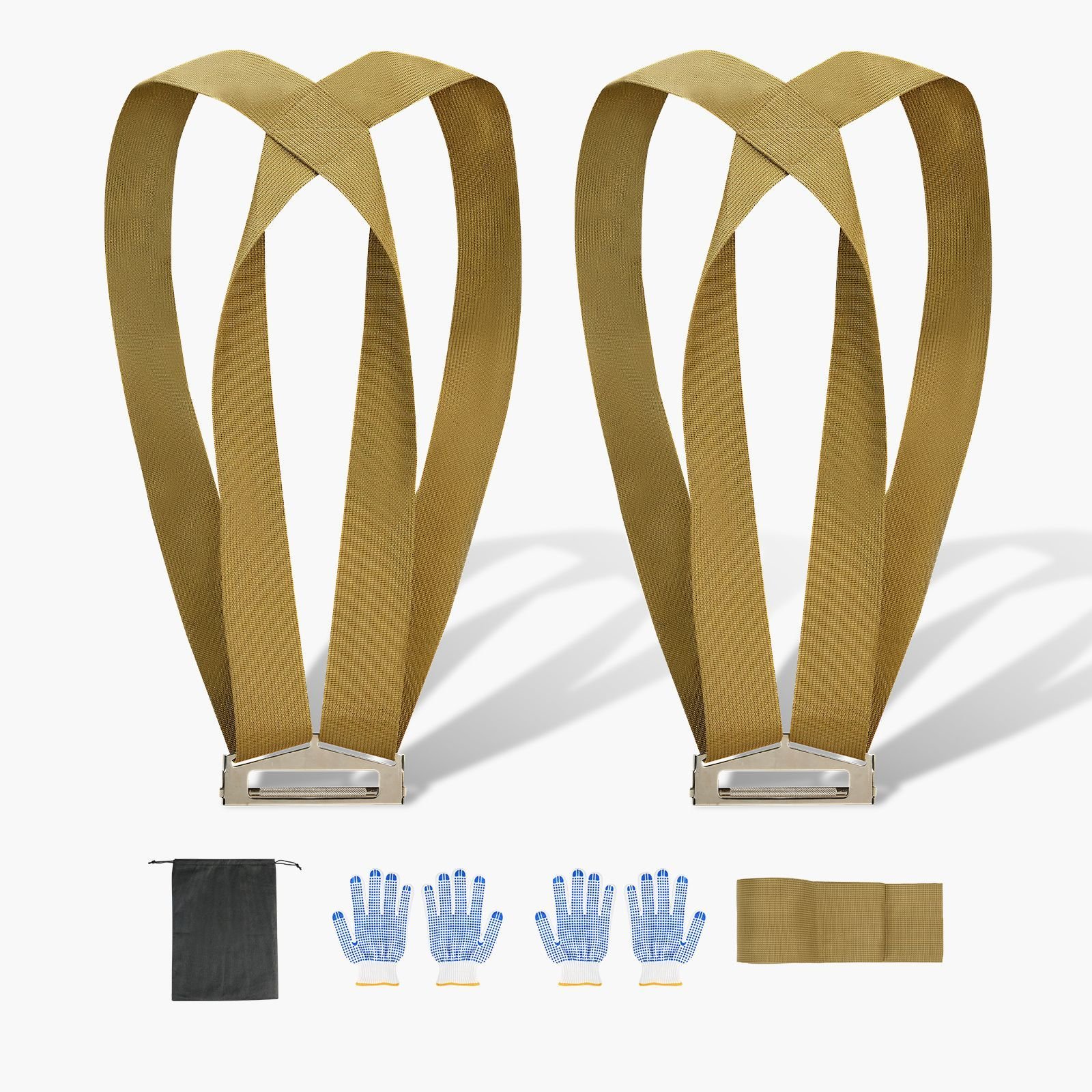 moving straps, supports up to 1000 lbs, 2 person lifting and moving system with 2 harness straps & 1 load bearing strap, adjustable lifting shoulder straps move furniture appliances mattresses