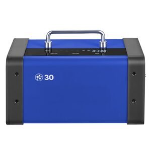 Ozone Generator, 30000mg/h Commercial Ozone Machine, with 15s Delayed Start & Dual-Hose Water Mode & LCD Touchscreen, Industrial Deodorizer for Car, Smoke, Home Odors, Up to 2700 sq.ft