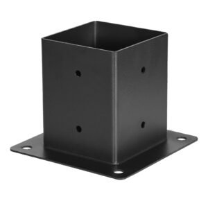 pergola bracket kit, 4x4 inch (inner size 3.5x3.5), 4 pcs 3 way heavy duty corner bracket woodworks diy post base kit, easy installation wooden beams for gazebos, patio pergolas, log cabin