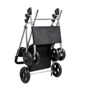 pet stroller, 35 lbs weight capacity, foldable dog stroller cart, 4 wheels cats pram with detachable carrier & mesh windows, portable animal carrier with brake for small to medium pets