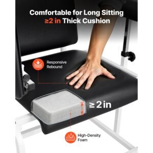 phlebotomy chair 750lbs capacity blood draw medical chair, comfortable blood drawing chairs with adjustable armrests, soft padded seat, easy to clean pvc leather for hospitals clinics