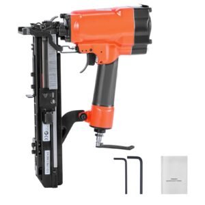 Pneumatic Staple Gun, 16 Gauge 1-inch Wide Crown Pneumatic Stapler 5/8" to 1-1/2" Length, 70-120PSI Air Staple Gun with Two Firing Modes for Roof Decking, Wall Sheathing, Fencing, Subflooring