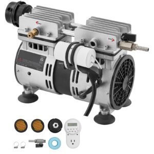 Pond Aerator,5.2CFM 3/4 HP Air Compressor, Lake Aerator for Ponds up to 3 Acres, Overheat Protection & Anti-Backflow Valve, 550W Powerful Motor, Pond Aeration Pump for Water Oxygen Circulation
