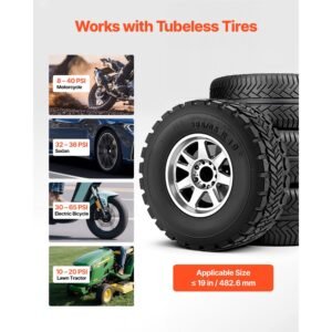 portable tire bead seater, 1.6 gal / 6 l air bead blaster, handheld tire inflator tool, 87 116 psi operating pressure, trigger seating inflator for car, compact suv, light truck, e bike, rv, atv