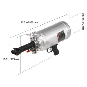 portable tire bead seater, 1.6 gal / 6 l air bead blaster, handheld tire inflator tool, 87 116 psi operating pressure, trigger seating inflator for car, compact suv, light truck, e bike, rv, atv