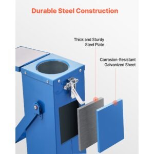 portable welding rod oven, 10lbs capacity electrodes drying oven 230w 120v, 300 f fast heating welding rods dryer for 18 inch stick electrodes with easy to carry handle & safety locking latch