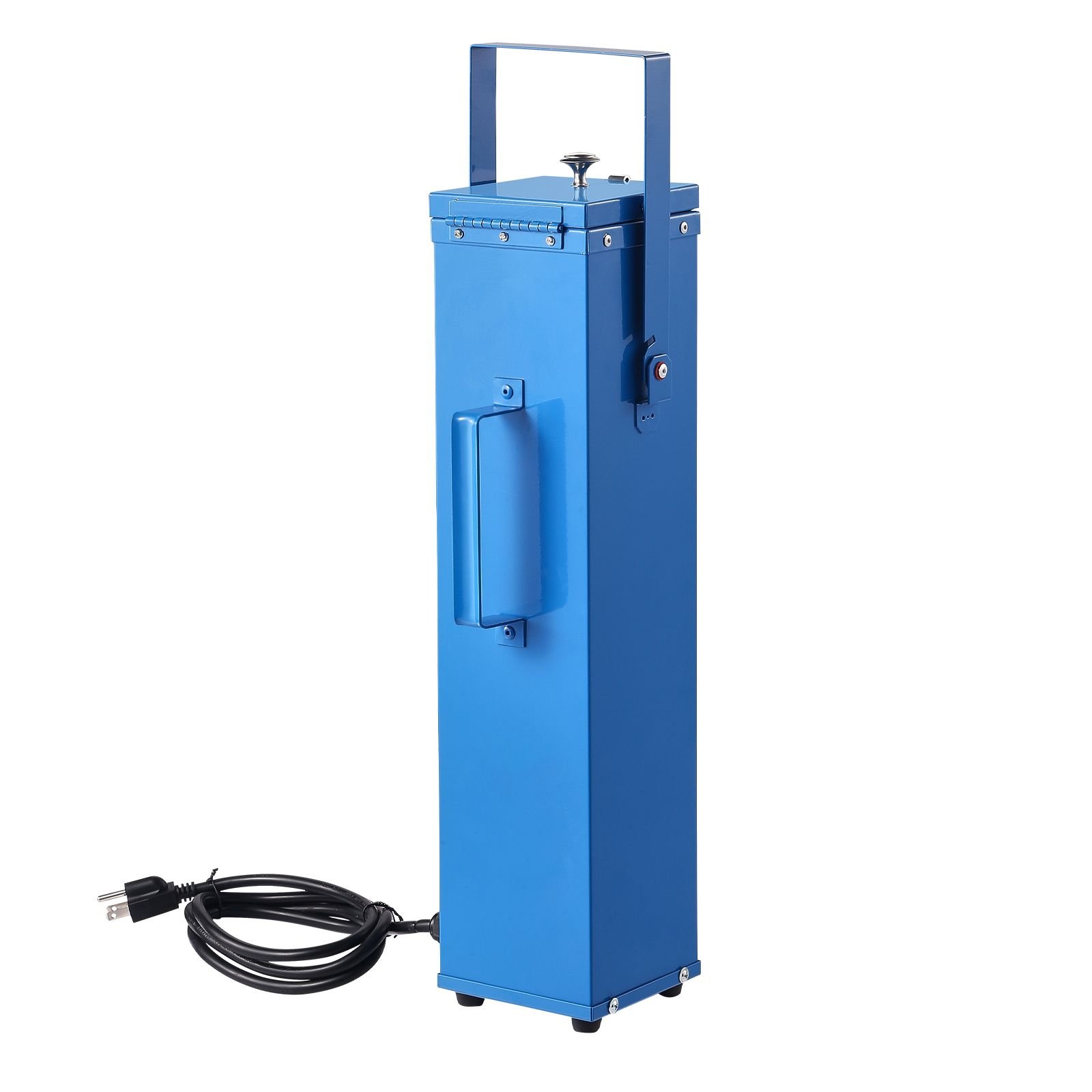 portable welding rod oven, 10lbs capacity electrodes drying oven 230w 120v, 300 f fast heating welding rods dryer for 18 inch stick electrodes with easy to carry handle & safety locking latch