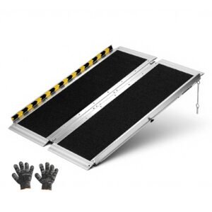 Portable Wheelchair Ramp, 3FT, Non-Slip Aluminum Folding Handicap Ramp for Wheelchair, 800 lbs Capacity, Door Threshold Ramps for Home Steps, Stairs, Entry, Threshold, Doorways, Scooter, Curbs