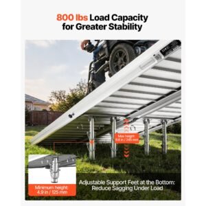 portable wheelchair ramp, 6ft, non slip aluminum folding handicap ramp for wheelchair, 800 lbs capacity, door threshold ramps for home steps, stairs, entry, threshold, doorways, scooter, curbs