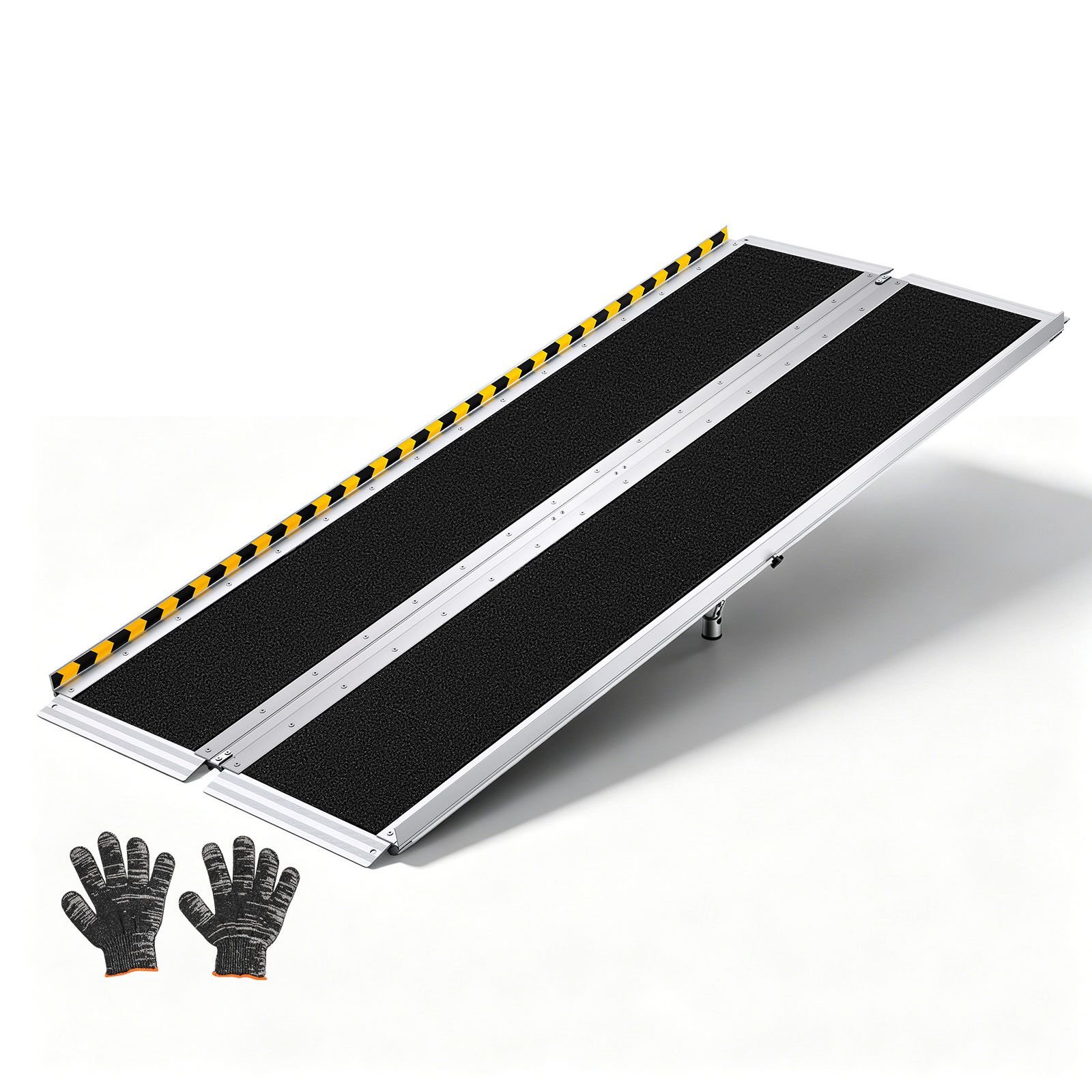portable wheelchair ramp, 6ft, non slip aluminum folding handicap ramp for wheelchair, 800 lbs capacity, door threshold ramps for home steps, stairs, entry, threshold, doorways, scooter, curbs