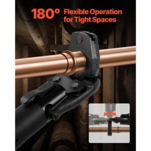 press actuator for compact series press tools, compatible with 1/2", 3/4", 1" & 1 1/4" press rings for propress copper pipes works with 24kn press tools (ring not included)