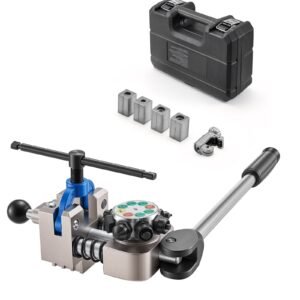 Professional Brake Line Flaring Tool, 45 Degree Double Flare Bubble Flare Tool Kit for 3/16", 1/4", 5/16", 3/8" Copper Aluminum Thin Steel Tubes