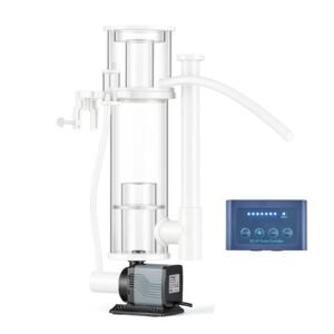 Protein Skimmer for 30-80 Gal Saltwater Aquarium Hang On with DC Pump, Protein Skimmer with DC Pinwheel Pump, Adjustable Control, for 30-80 Gal Medium Saltwater Aquariums & Reef Tank Fish Tank