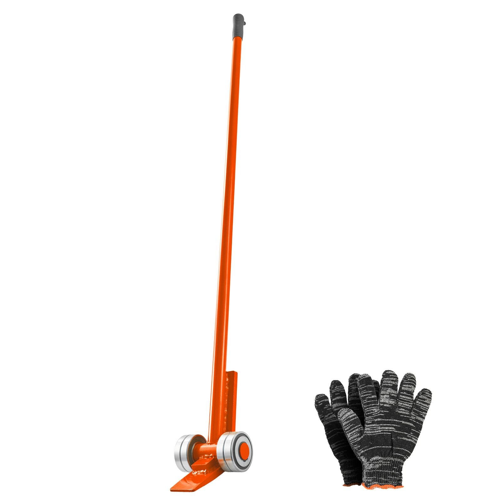 prylever bar, 11000 lbs weight capacity, 67 inch carbon steel handle lever dolly, pry lever bar with wheels for large pallets, heavy items, concrete blocks, heavy duty equipment handling