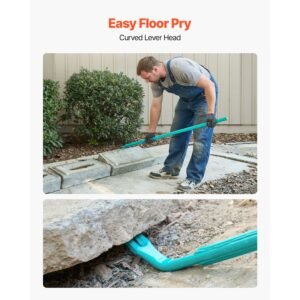 prylever bar, 2000 lbs weight capacity, 52.5 inch heavy duty carbon steel handle pry lever bar, 56 inch long crowbar for concrete, demolition, crowbaring, ideal for construction & industrial use
