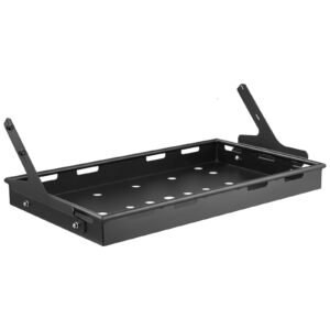 Rear Trunk Cargo Rack, for 2018-2024 Jeep Wrangler JLU Sky One-Touch Power Top, 300 lbs, Carbon Steel Basket Tray Interior Storage Luggage Carrier with Net, Shelf Stand Organizer for Camping