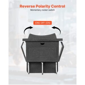 rocker switch, 6 pin momentary dpdt rocker switch, 3 position (on) off (on) polarity reversing switch ac 250v/16a 125v/ 20a for auto car boat household appliances