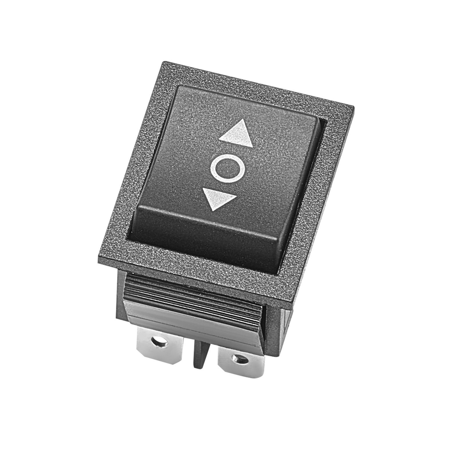 rocker switch, 6 pin momentary dpdt rocker switch, 3 position (on) off (on) polarity reversing switch ac 250v/16a 125v/ 20a for auto car boat household appliances