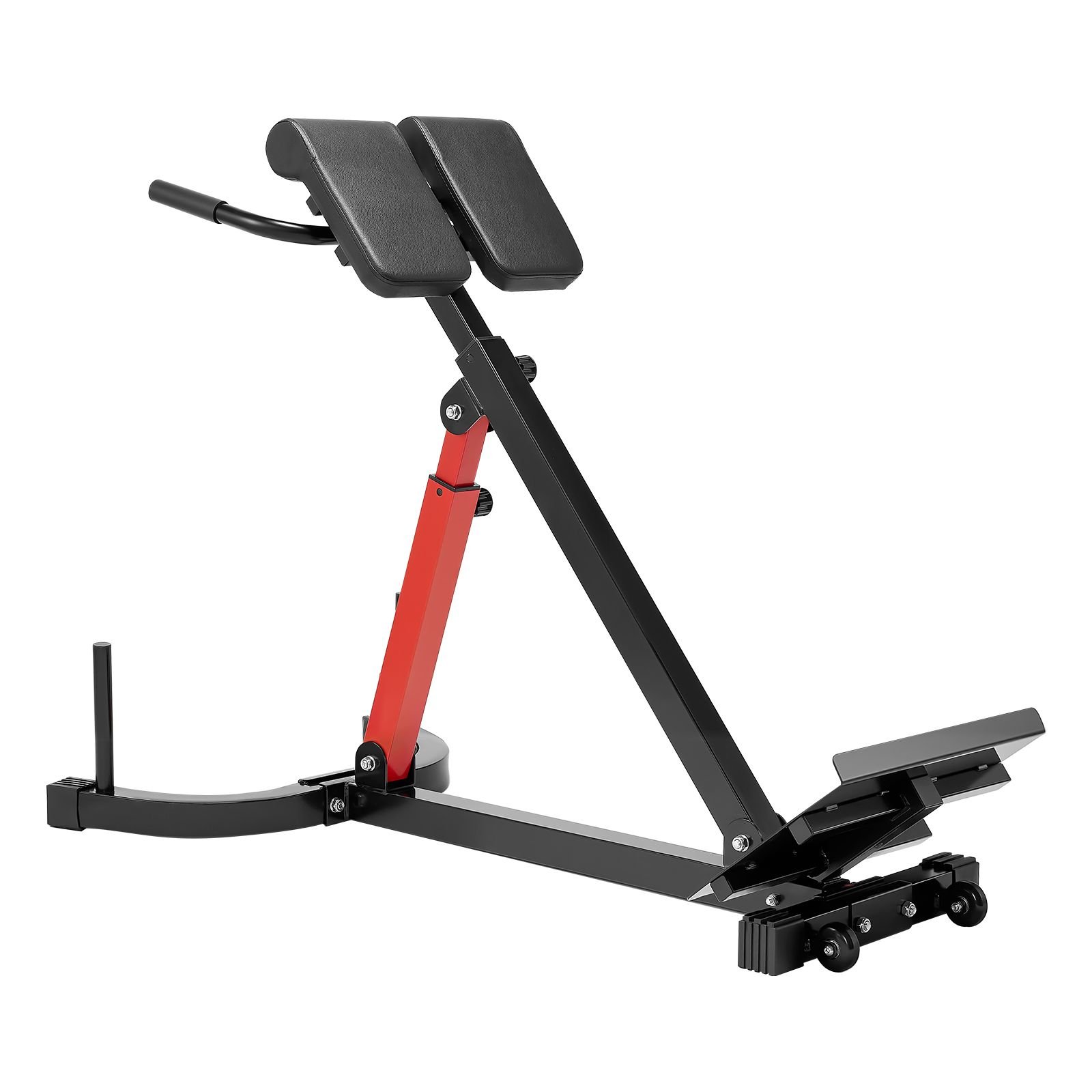 roman chair hyperextension bench, 350 lbs adjustable extension machine, multi function exercise equipment for glute, hamstring, lower back, and ab workout, fitness weight bench for home gym