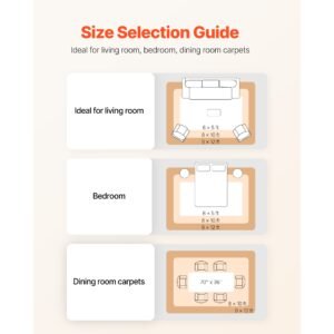 rug pad 5 x 7 ft, non slip carpet area pad, rug mat padding with dual surface felt cushion & rubber gripper, hardwood floor protection for all floors, finishes, keeps carpets in place