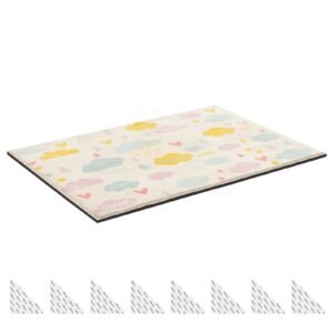 Rug Pad 8 x 5 ft, Non-slip Carpet Area Pad, Rug Mat Padding with Dual Surface Felt Cushion & Rubber Gripper, Hardwood Floor Protection for All Floors, Finishes, Keeps Carpets in Place