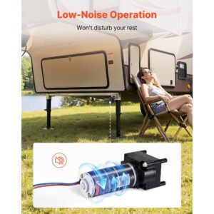 rv 5th wheel landing gear motor, replaces lg 142178, 5500 lbs capacity, 300w rv fifth wheel power landing gear motor compatible with lippert venture, atwood, stromberg carlson systems, black