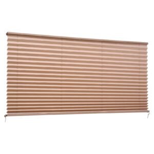rv blinds, 62 in x 32 in, rv pleated shades, polyester fabric, easy to clean and install, privacy protection and sunlight blocking, for camper, travel trailer, motorhome window, cappuccino