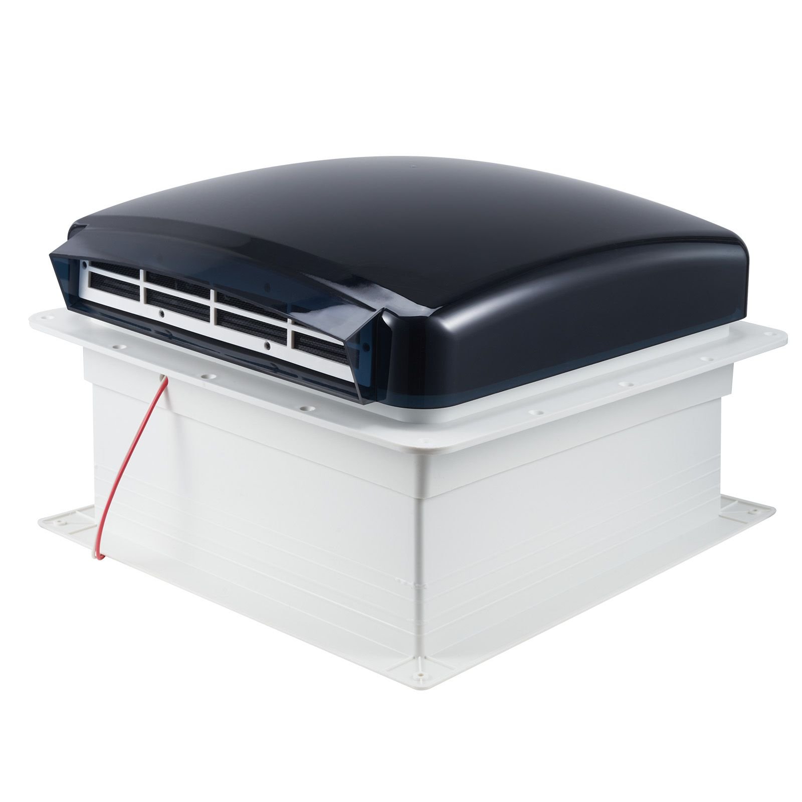 rv vent fan, 14 inch rv roof vent fan 12v, powerful 10 speed reversible fan with remote control, built in rain cover, power top lid,12 inch fan blade,fits 14 x14 inch roof openings