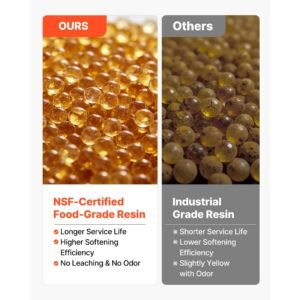 rv water softener, 12,000 grain, portable water softener system with npt 3/4" fittings, food grade resin, quick connect, convenient for rvs, trailers, boats, mobile car washing, pressure washing