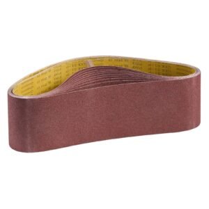 Sanding Belts, 6 x 48-inch Belt Sander Sanding Belts, 10PCS 80 Grit Aluminum Oxide for Woodworking, Steel, Aluminum, Non-Ferrous Metals