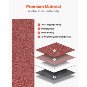 sanding belts, 6 x 48 inch belt sander sanding belts, 10pcs 80 grit aluminum oxide for woodworking, steel, aluminum, non ferrous metals