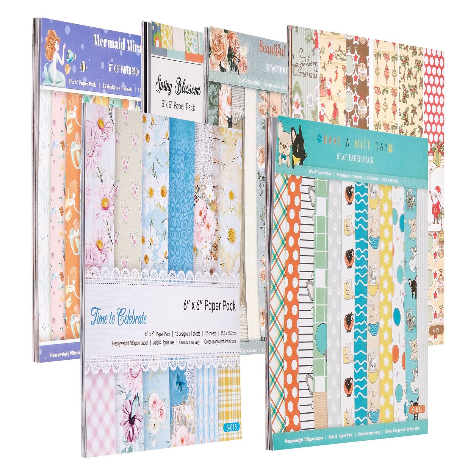 scrapbook paper, 72 sheets, 6 x 6 in mixed special paper for die cutting and embossing machine, vibrant color, patterned design for decorations, scrapbooking, card making, and diy crafting
