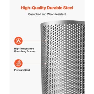 screen mesh for plastic shredder, high quality steel durable mesh, 0.236 in/6 mm high precision aperture screen, compatible with model 250 plastic grinder, suitable for micro particle recycling