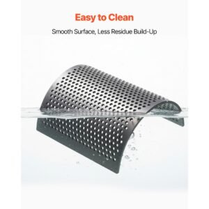 screen mesh for plastic shredder, high quality steel durable mesh, 0.236 in/6 mm high precision aperture screen, compatible with model 250 plastic grinder, suitable for micro particle recycling
