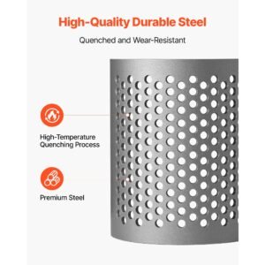 screen mesh for plastic shredder, high quality steel durable mesh, 0.315 in/8 mm high precision aperture screen, compatible with model 180 plastic grinder, suitable for small particle recycling