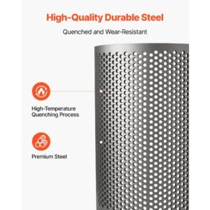 screen mesh for plastic shredder, high quality steel durable mesh, 0.315 in/8 mm high precision aperture screen, compatible with model 400 plastic grinder, suitable for small particle recycling