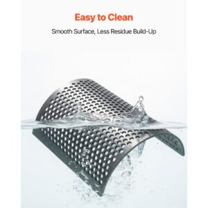 screen mesh for plastic shredder, high quality steel durable mesh, 0.39 in/10 mm high precision aperture screen, compatible with model 300 plastic grinder, suitable for medium particle recycling
