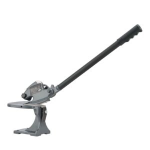 Sheet Metal Shear, Manual Hand Shear, Throatless Benchtop Sheet Cutter for Multiple Purpose, with Solid Steel Frame, Mounting Type, Max Cutting Thickness 0.07 in for Steel Copper Rebar Aluminum