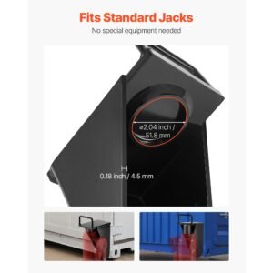 shipping container jack lug with u shaped handle, 1 pack, storage leveler booster withstands sun & rain, heavy duty container jack lug for shipping industry, logistics, warehouse management