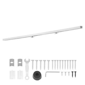 Sliding Pocket Door Hardware Track Kit, 68.74" Pocket Door Track Kit with Soft Close Mechanism for Smooth and Quiet Sliding, Easy to Install, for 1" to 1 3/4" Thickness 36" Width Single Door