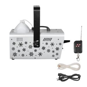 Snow Machine, 1500W Handheld/Hanging Snow Maker By Wireless Remote Control, Portable Snowmaking Machine, High Output Snowflake Maker with 5L Tank for Christmas Party Wedding Stage Effects