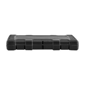 socket set, 46 pieces, 1/4 inch drive socket tool set, sae and metric size, deep and standard, mechanic tool kit with storage case, chrome plated cr v alloy steel, for automotive repair