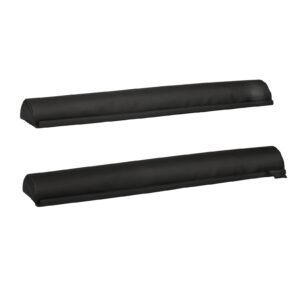 soft roof rack pads, 28" universal car roof rack pads for various crossbars, 88lbs load capacity luggage kayak carrier with 2 tie down straps & velcros for sups canoes snowboards paddle boards
