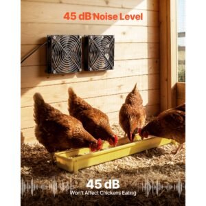 solar powered fan, 30w solar panel with 2 fans, adjustable solar panel angle, 2668 rpm high speed, flexible installation, fast air exchange for greenhouse, grow tents, chicken coops, shelters