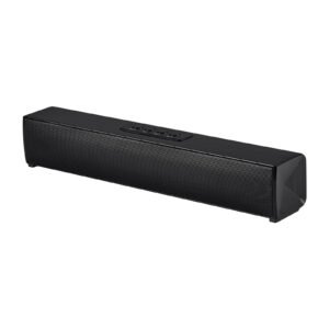 sound bar for smart tv, 2.0 channel, 17 inch compact soundbar tv speakers for projector, bluetooth aux connection, remote control, easy setup, 80w surround sound system for pc home theater audio