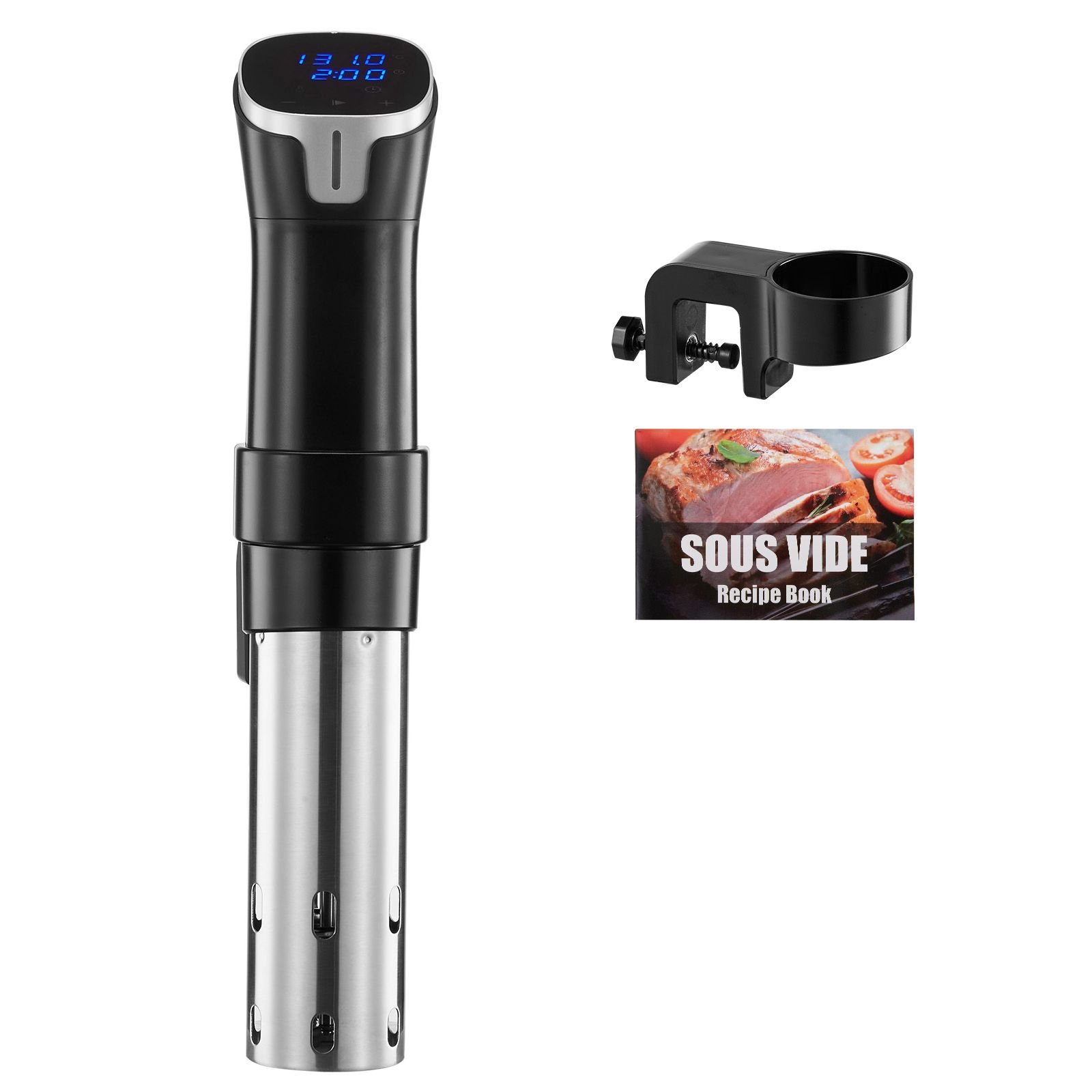 sous vide precision cooker, 1100w sous vide cooking machine, wifi immersion circulator with led digital display, fast heating, accurate temperature & timer control, sus304 stainless steel