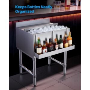 stainless steel bottle holder, 24 inch bar speed rail, liquor bottle holder rack with bolt on mounting & hook on mounting, wall mounted syrup rack for kitchen, bar, restaurant, pub, silver