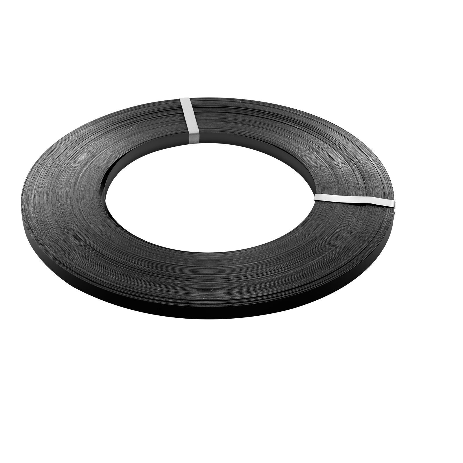 steel strapping coil, 3/4 in x 0.02 in x 1640 ft, metal strapping banding roll withstands harsh environment, 1700 lbs break strength, heavy duty banding pallet strap coil for pallet packing